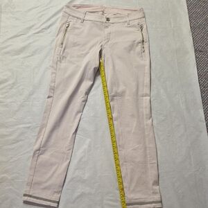 lululemon athletica Pale Pink Zip-Front Cropped Pants